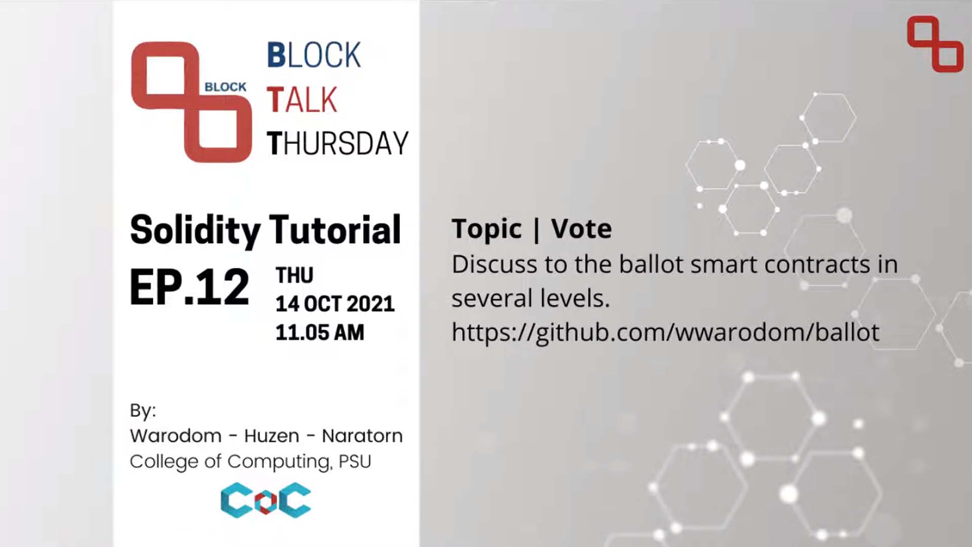 Solidity Tutorial Topic | Vote Ep 12